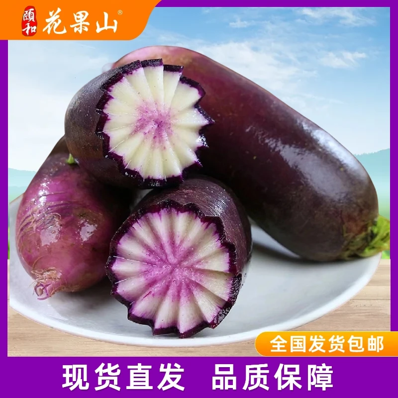 【冰淇淋萝卜】山东省特产甜脆多汁新鲜发货皮薄冰淇淋萝卜带箱5斤