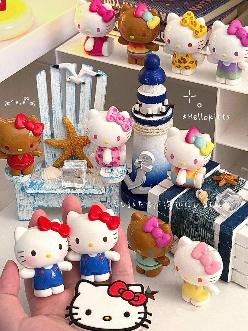 【圆子拆盒】Kitty夏日彩虹糖系列萌粒盲盒（许愿）
