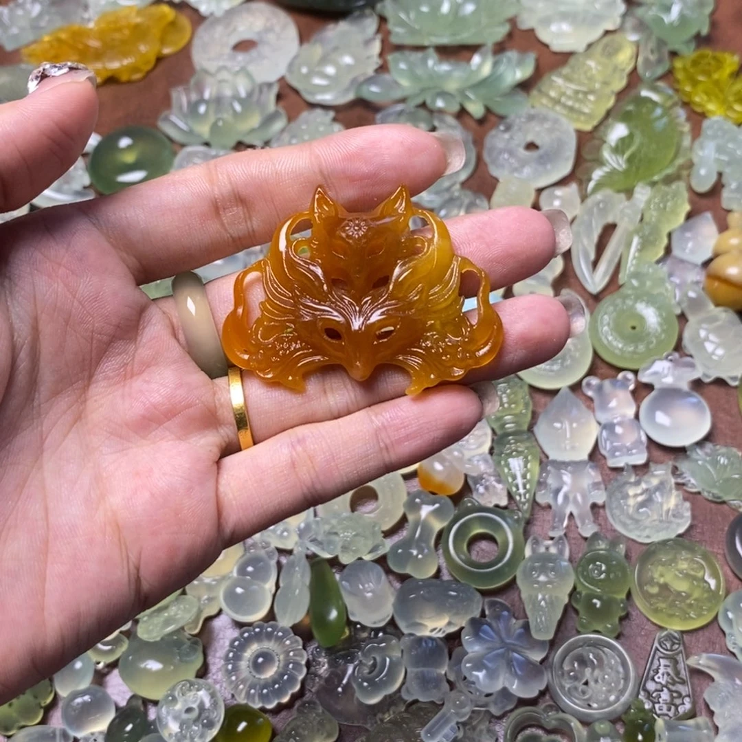 蛇纹石玉未镶嵌项链