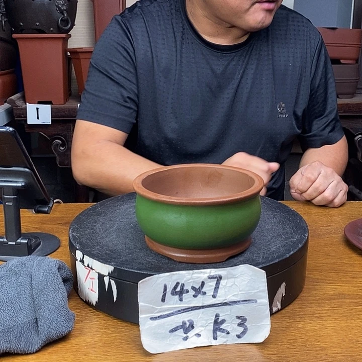 紫砂花盆货号一只K3