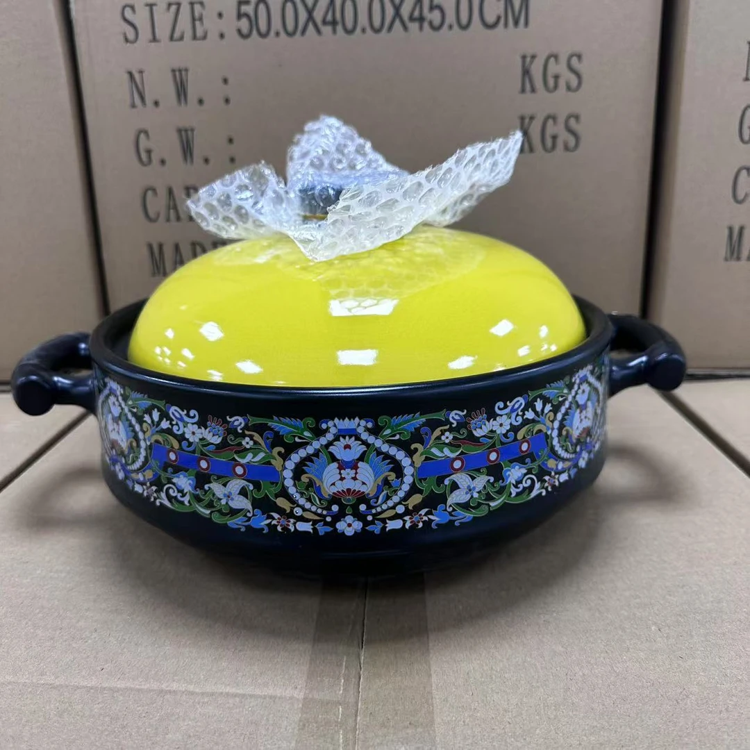 家用大容量砂锅汤锅颜色随机