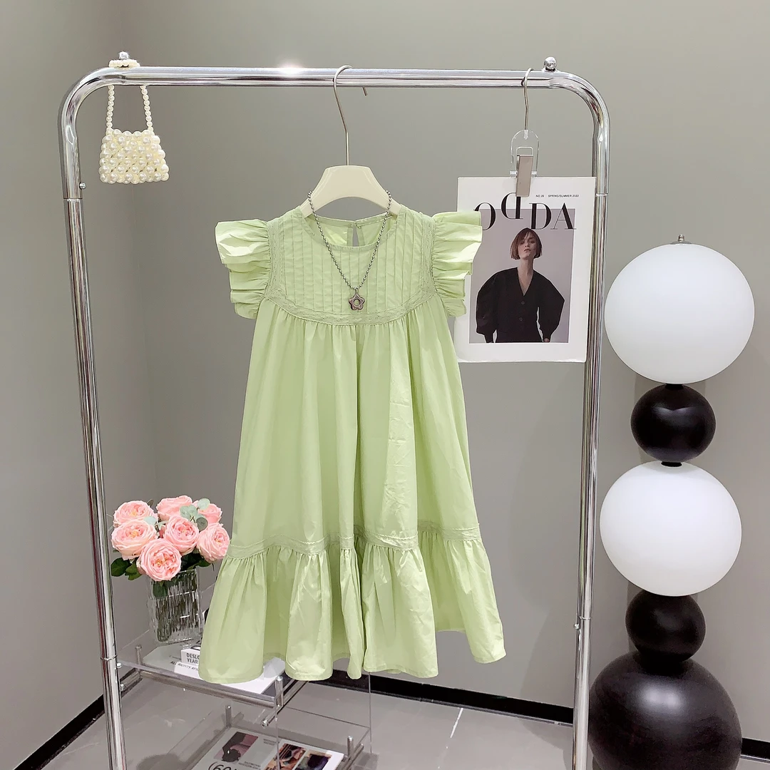 boboe/波波鹅2024新款儿童夏季女孩短袖公主裙子—Y2496