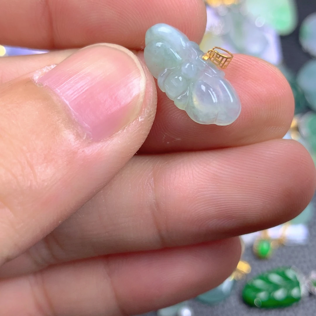 【闪购商品】翡翠18K金镶嵌颈饰翡翠