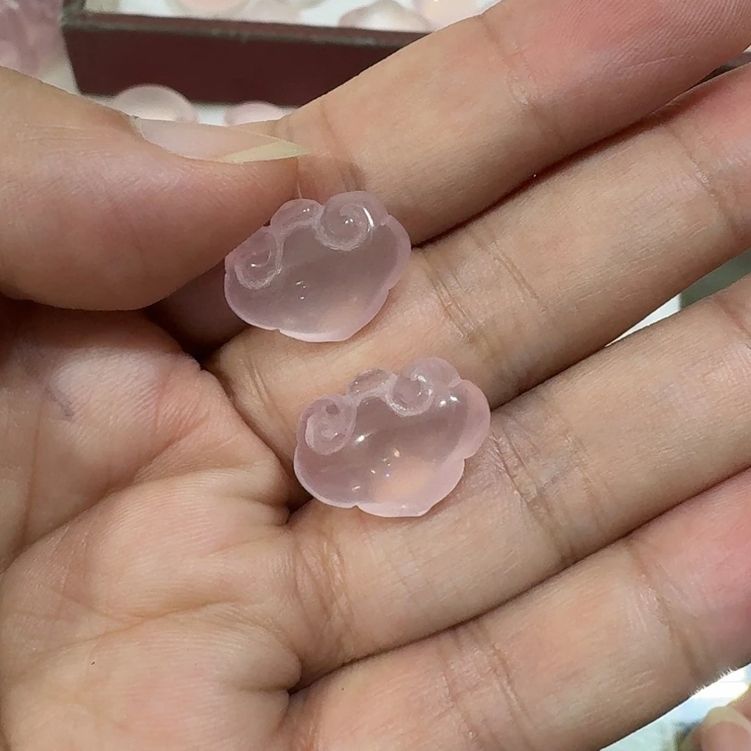 水晶珠宝半成品未镶嵌心**贝