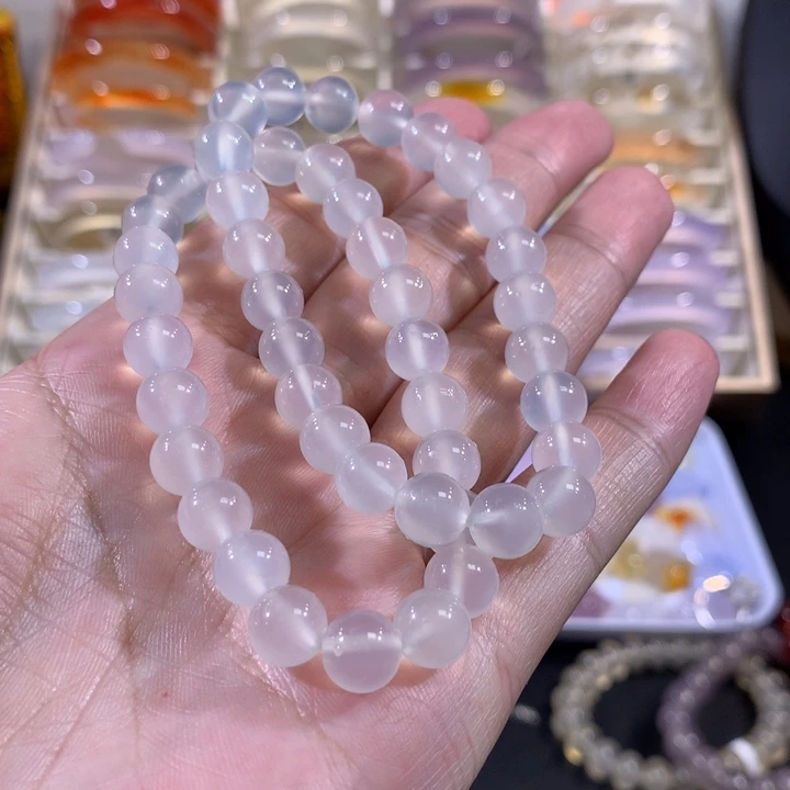 笑***笑玛瑙/玉髓未镶嵌手链