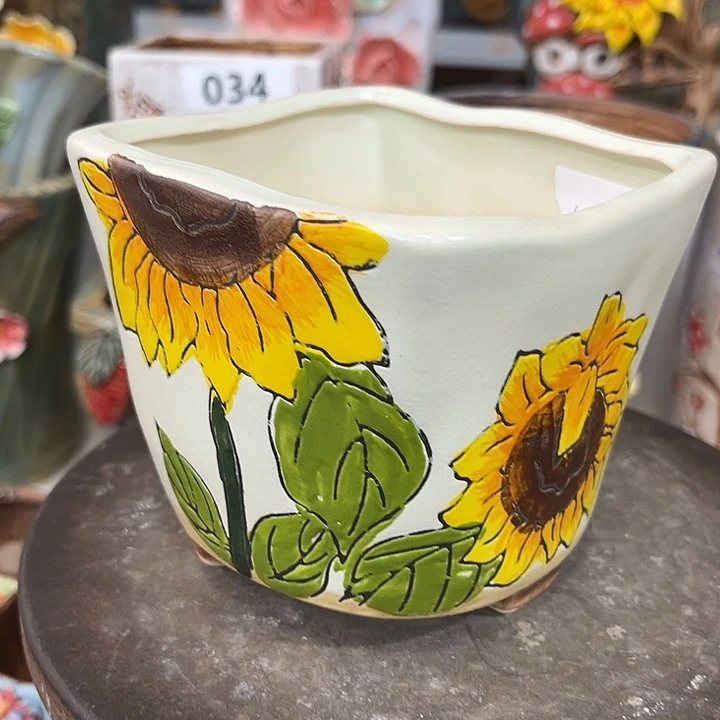 紫砂花盆粗陶材质多肉花盆