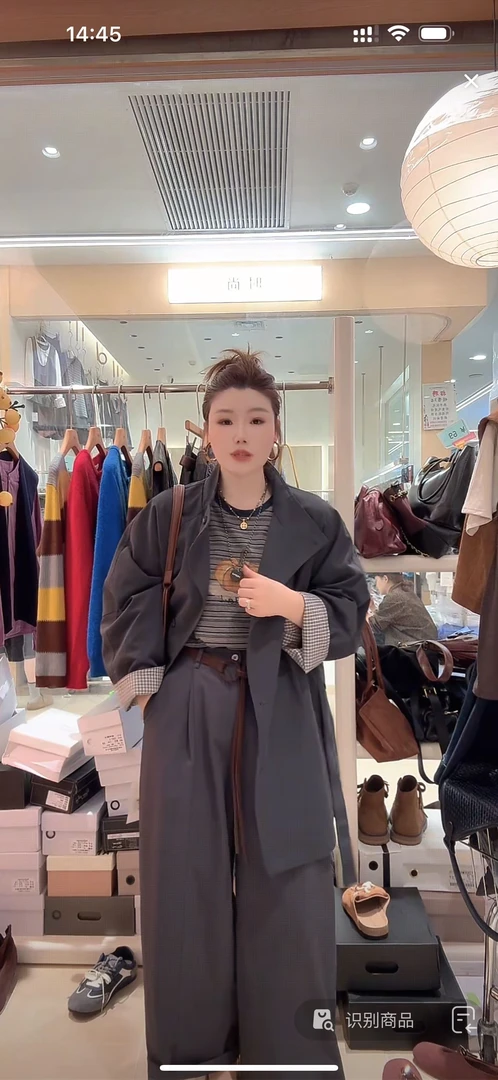 【洋洋精选】2025秋季新款百搭时尚气质简约中长款风衣