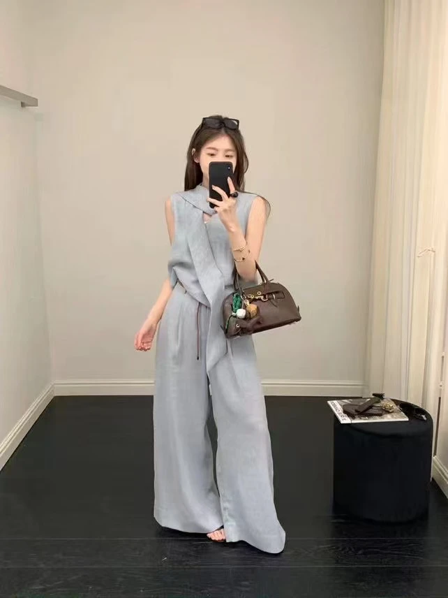 老钱风卫衣时尚套装连体气质休闲风显瘦减龄连帽