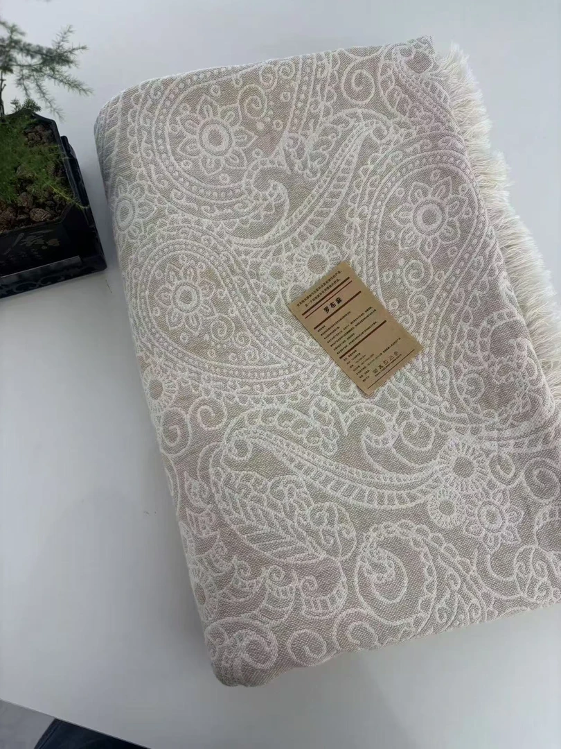 奢香夫人   1.5*2.0M高端轻奢罗布麻原色纱布亲肤盖毯