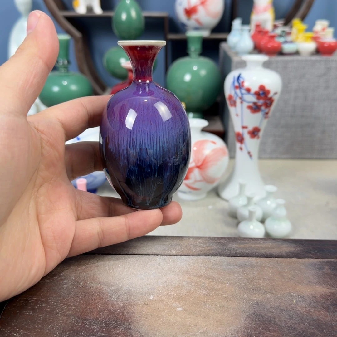 陶瓷手工小花器摆件