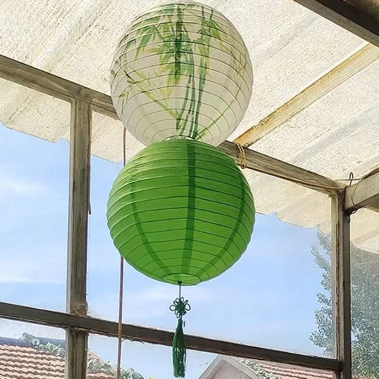 新国风灯笼挂饰中秋古风氛围国潮纸灯笼学校端午手提花灯春天装饰