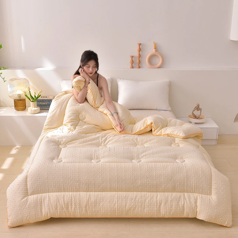 2025新款加厚高克重3D按摩豆豆被C