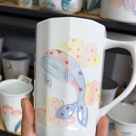 手绘高温釉下彩陶瓷