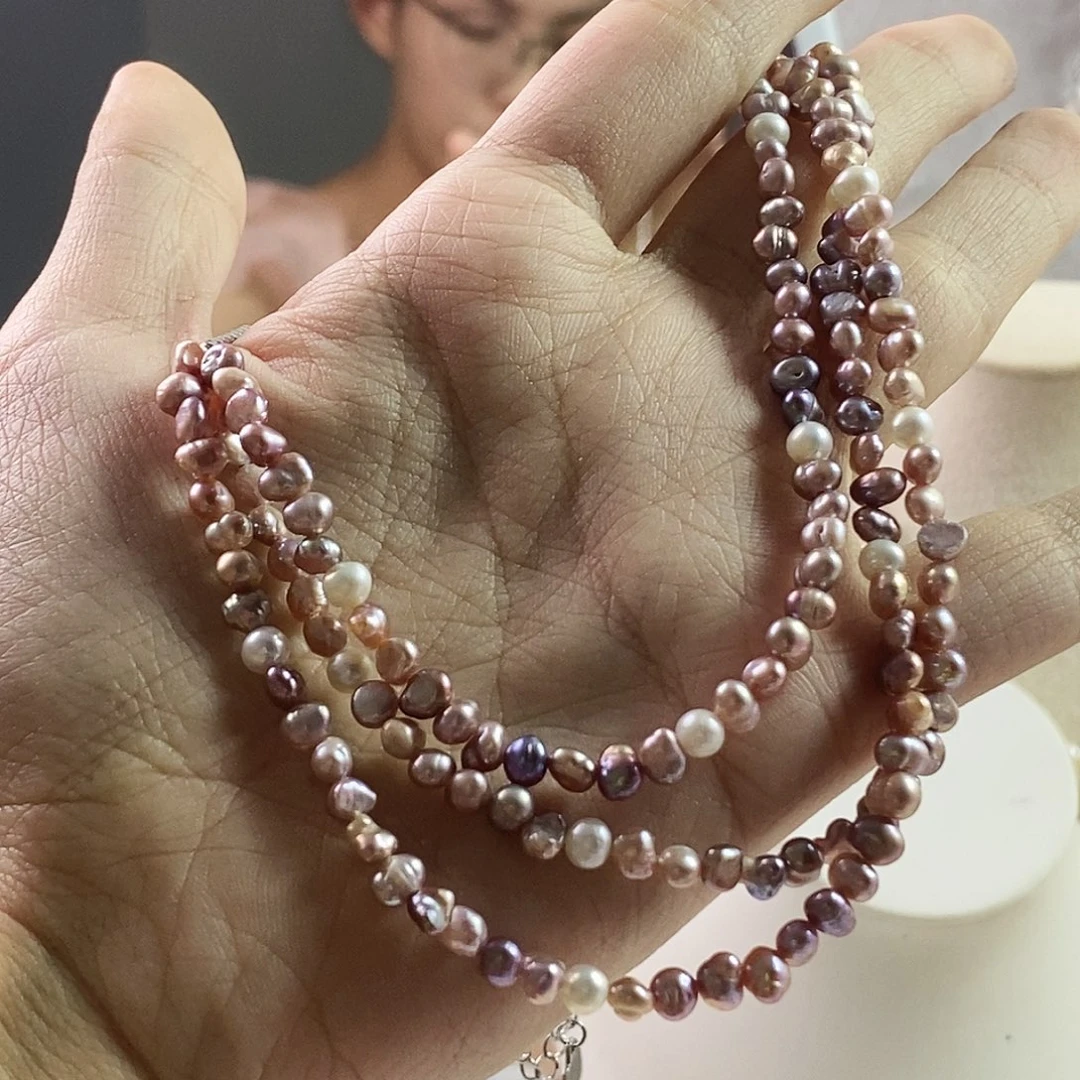 银S925镶嵌耳饰淡水珍珠