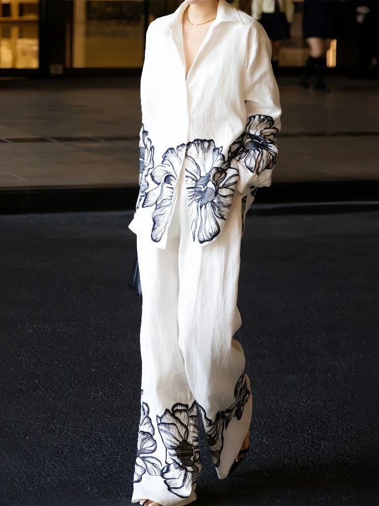 【向姐】轻熟风极简风轻职风通勤时尚套装休闲裤子251575/251576