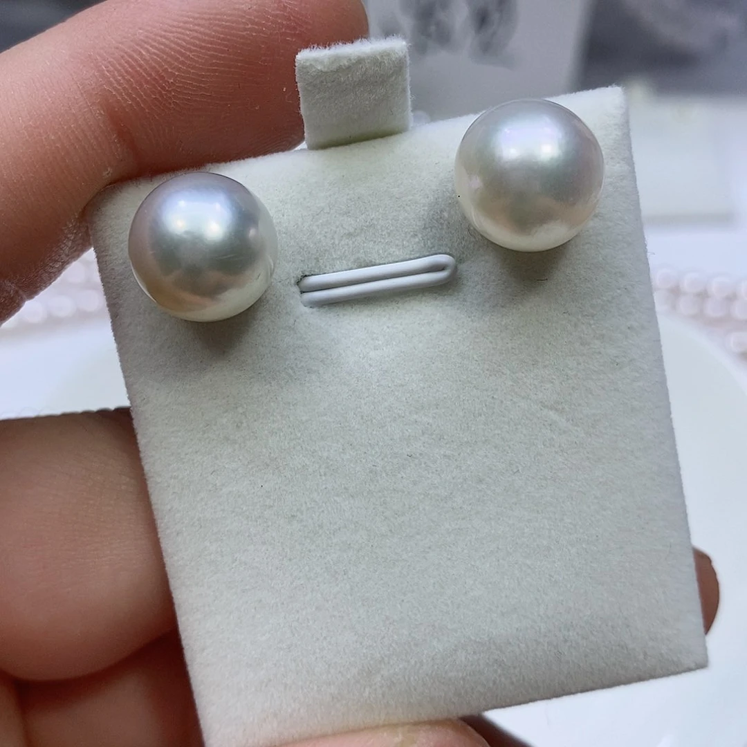 海水珍珠耳饰18K金镶嵌