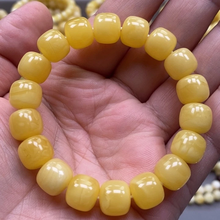 琥珀未镶嵌手链手串