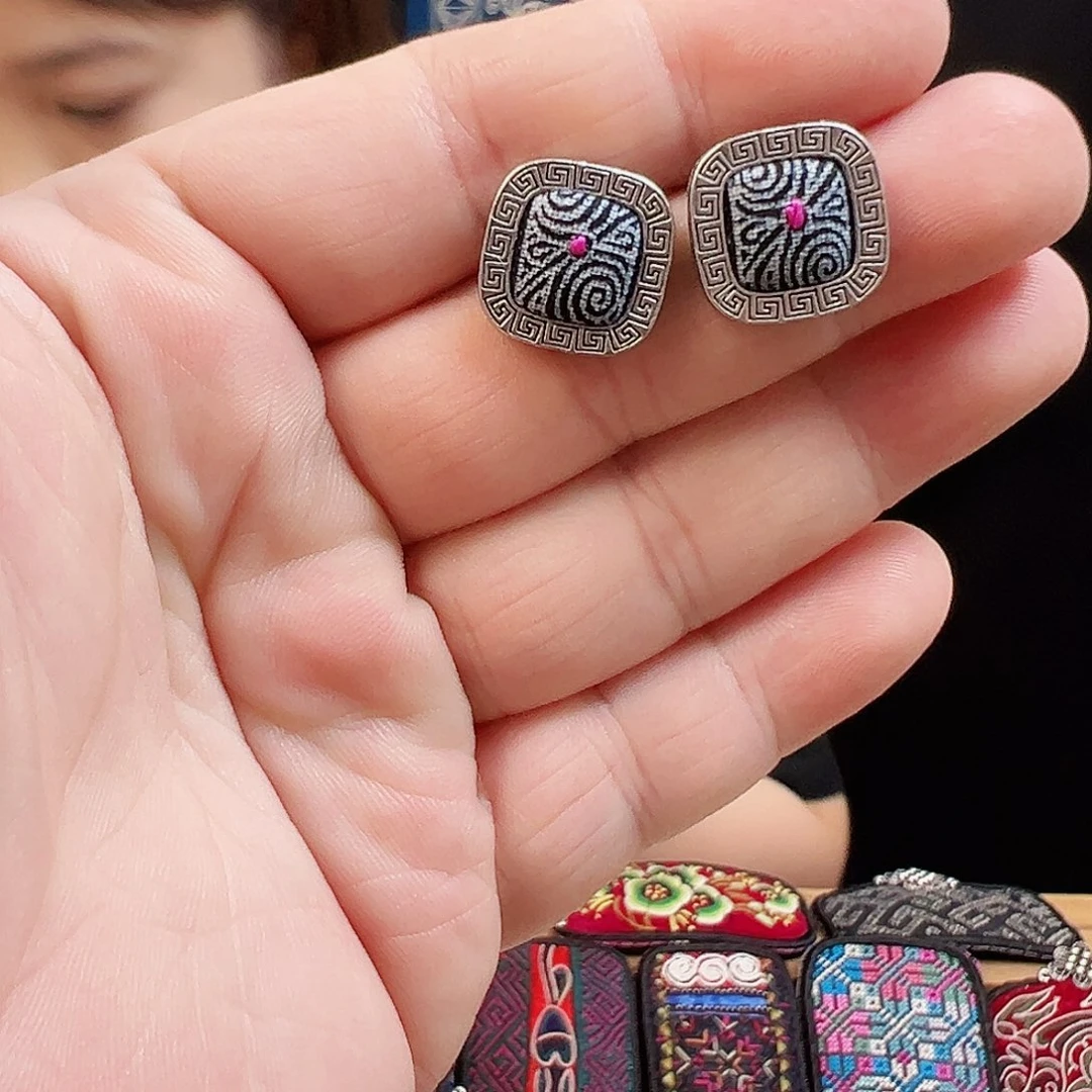 黄铜925银布艺手工刺绣