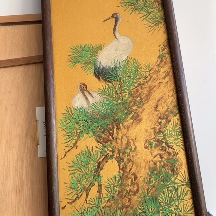 手绘中古版画不退不换、微瑕