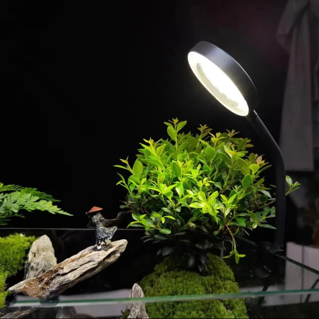【补光灯鱼缸圆形家用】-植物补光灯玻璃花卉专用