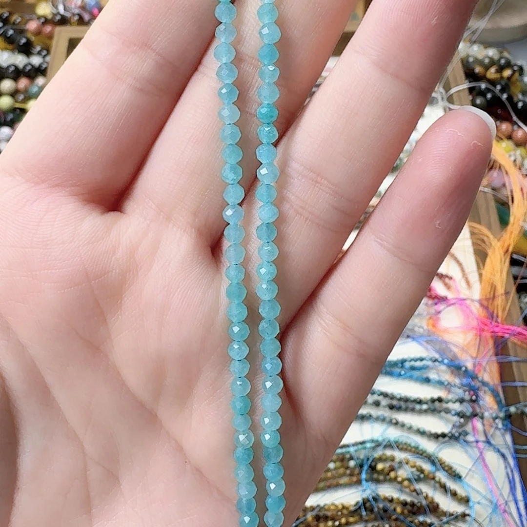 未镶嵌玛瑙/玉髓珠宝半成品卡3天河石一条