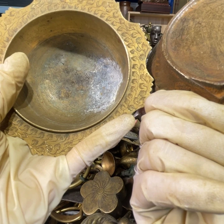 小*迹大阪回流铜器摆件60