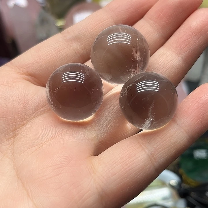 未镶嵌水晶珠宝半成品47克白水晶小球