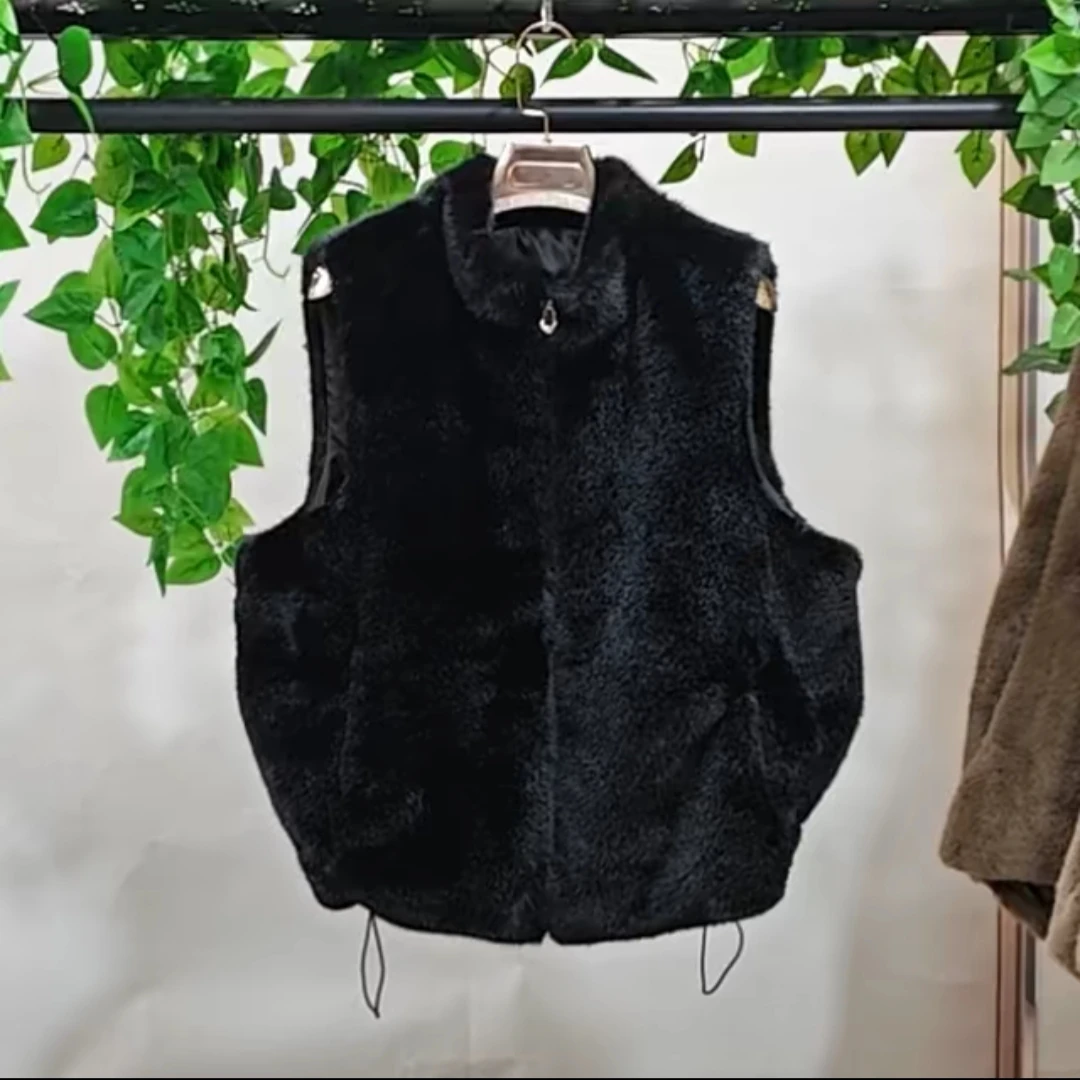 人造皮草 7137常规款秋冬立领厚款马甲