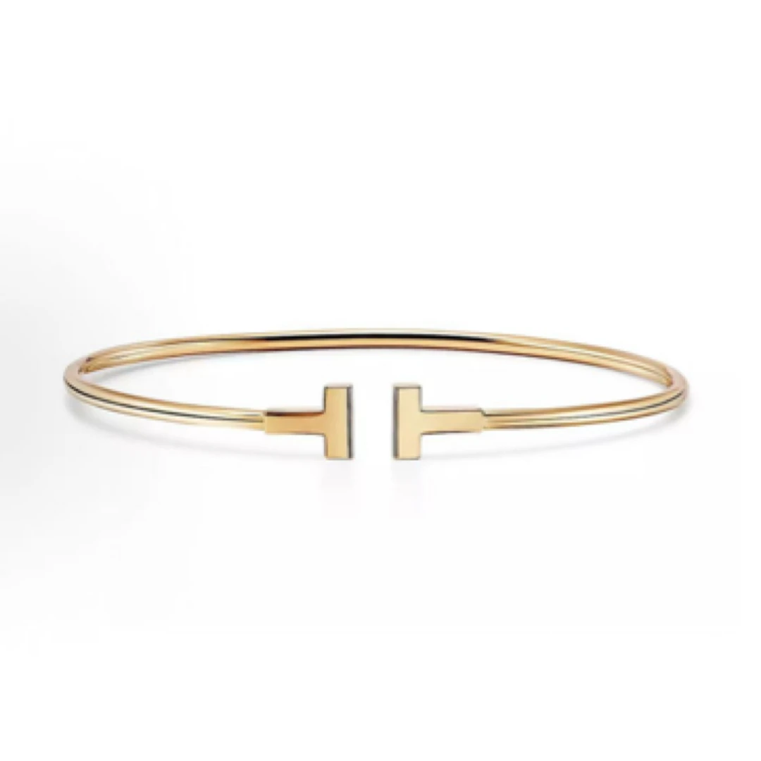 95新 Tiffany & Co./蒂芙尼 双T手镯/JW4445