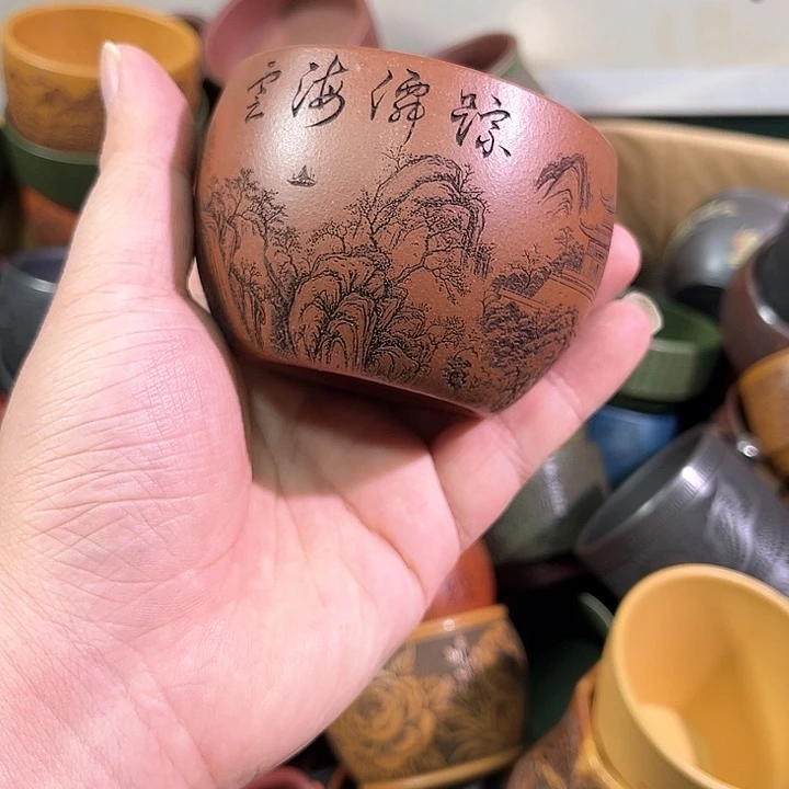 茶杯紫砂全手工紫砂主人杯