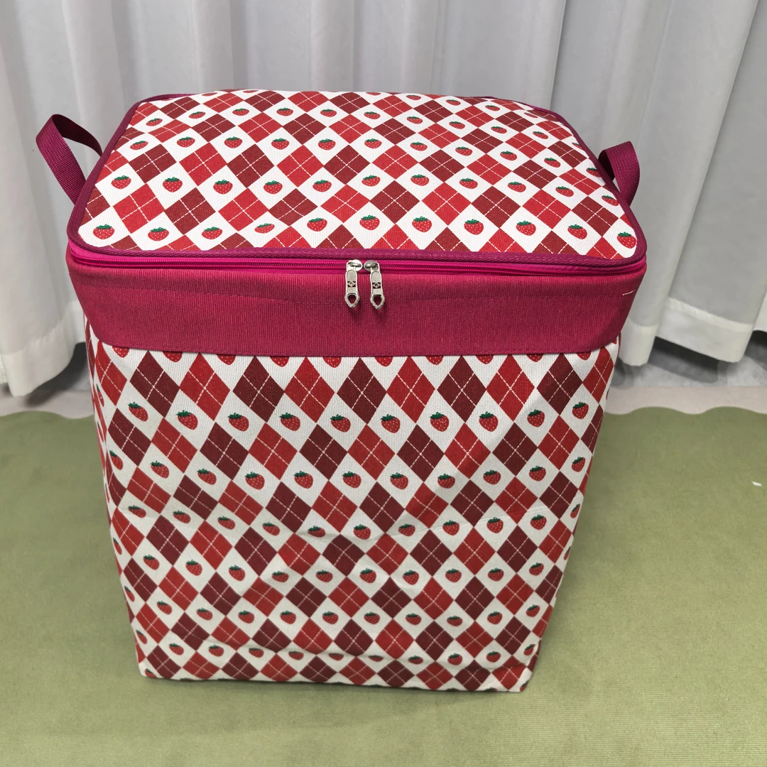 100L-120升【双拉链带钢圈】【带防潮盖】家用分类收纳袋加厚收纳整理