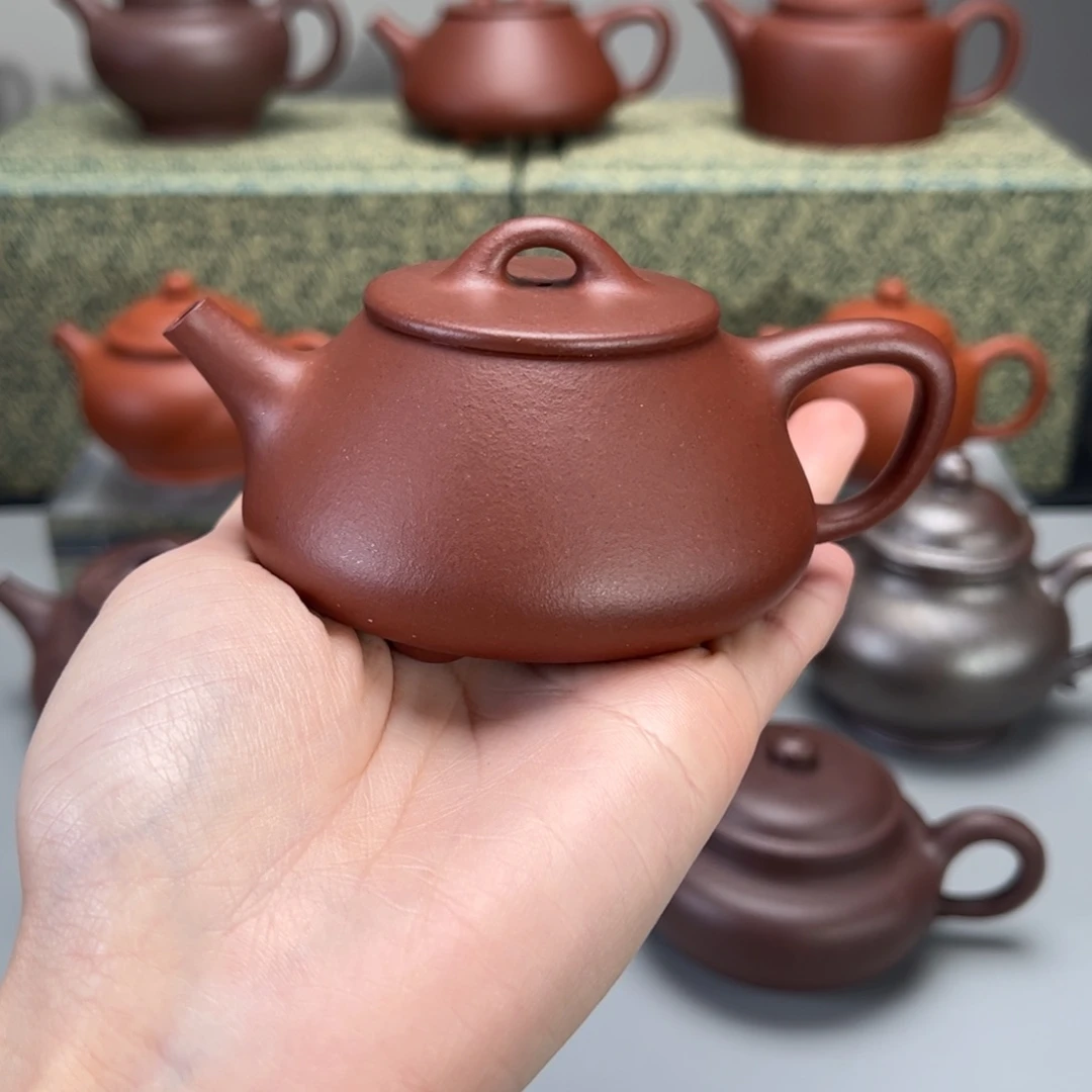 紫砂茶壶中槽清平盖小石瓢145c c