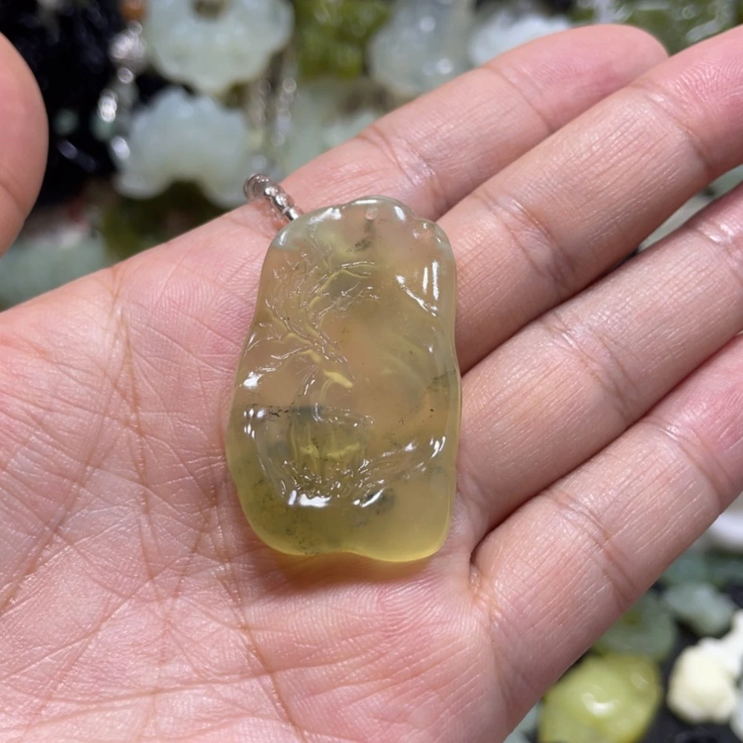 【闪购商品】岫玉颈饰未镶嵌16吊坠