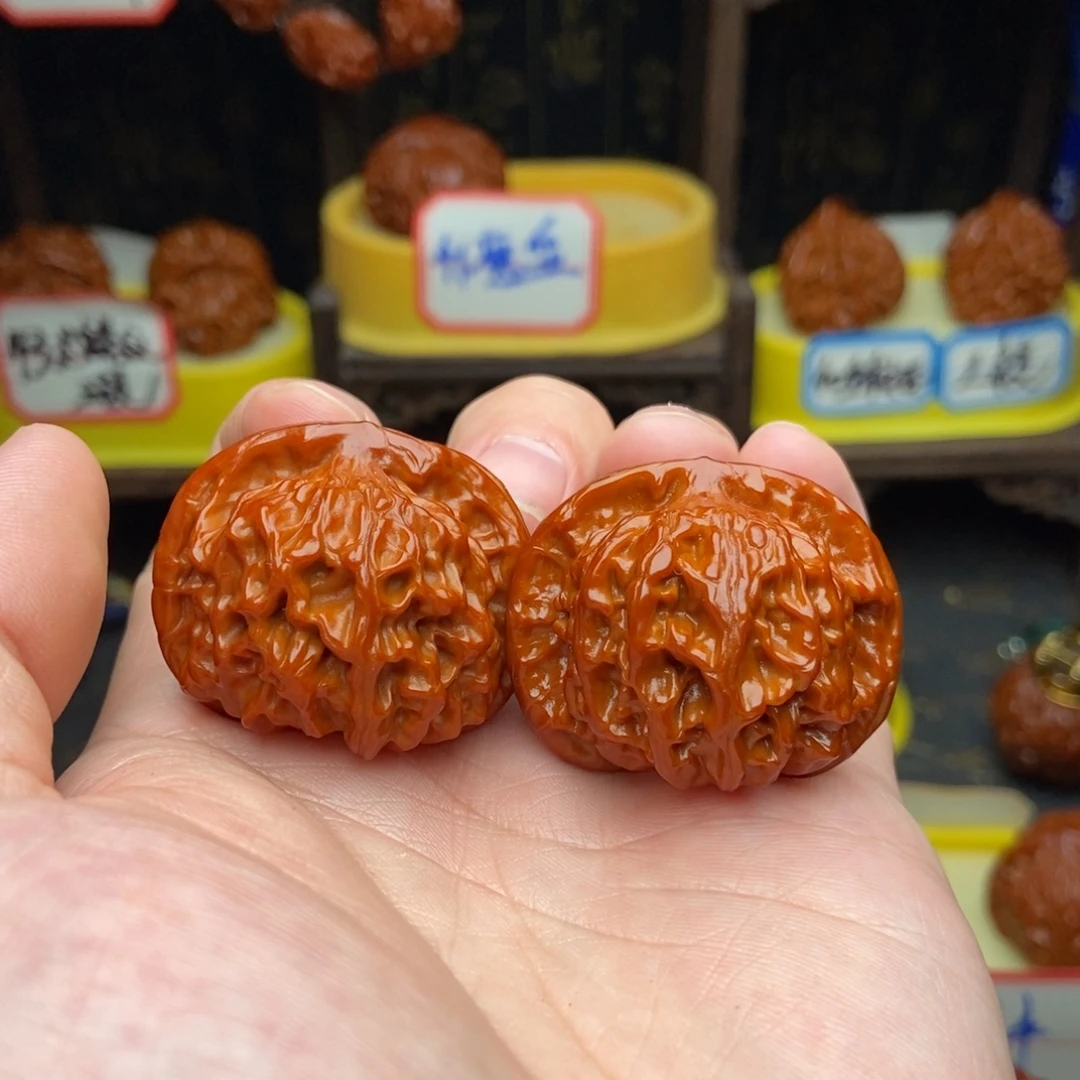 吊坠文玩核桃38二爷帽