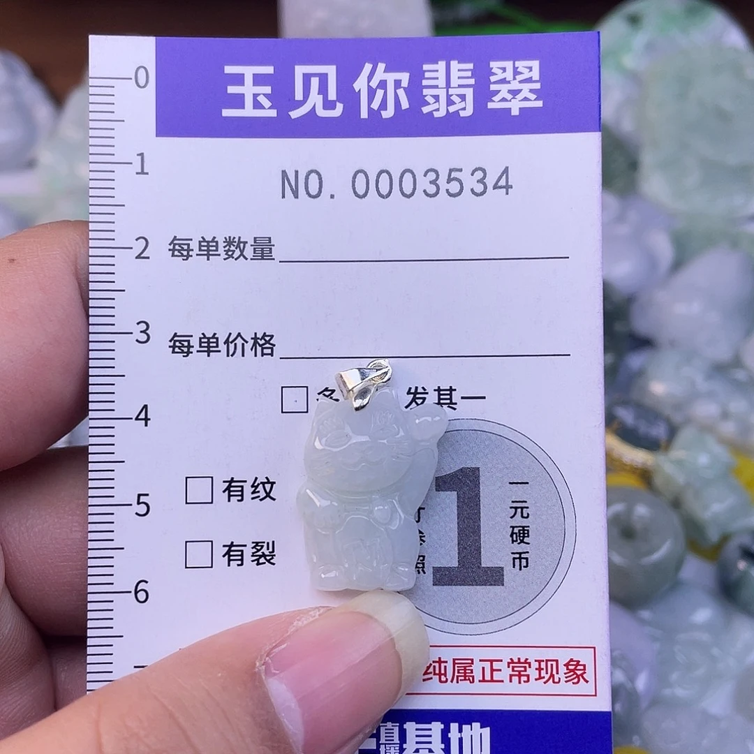 翡翠未镶嵌吊坠(不含链)