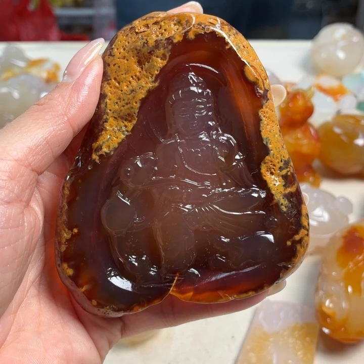 玛瑙/玉髓未镶嵌吊坠(不含链)