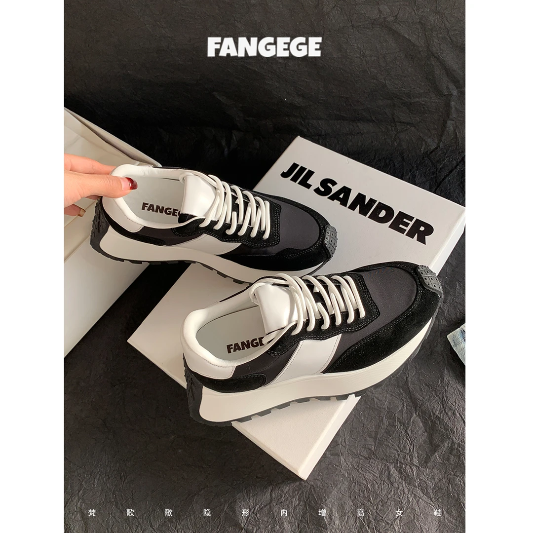 FANGEGE/梵歌歌 小个子内增高超火阿甘鞋女厚底复古春新爆款小码