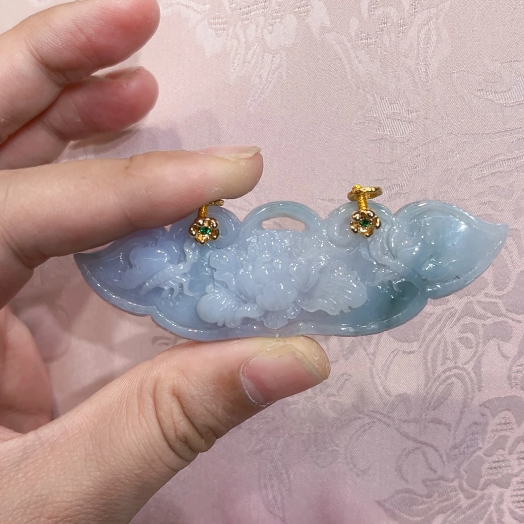 翡翠合金吊坠(赠链)