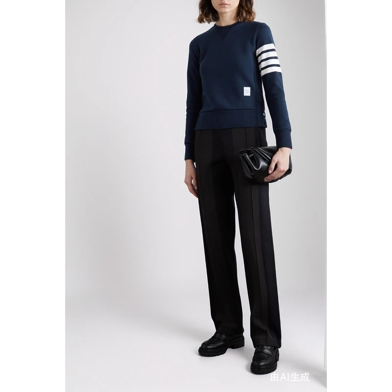Thom Browne 早春女蓝色棉质针织衫