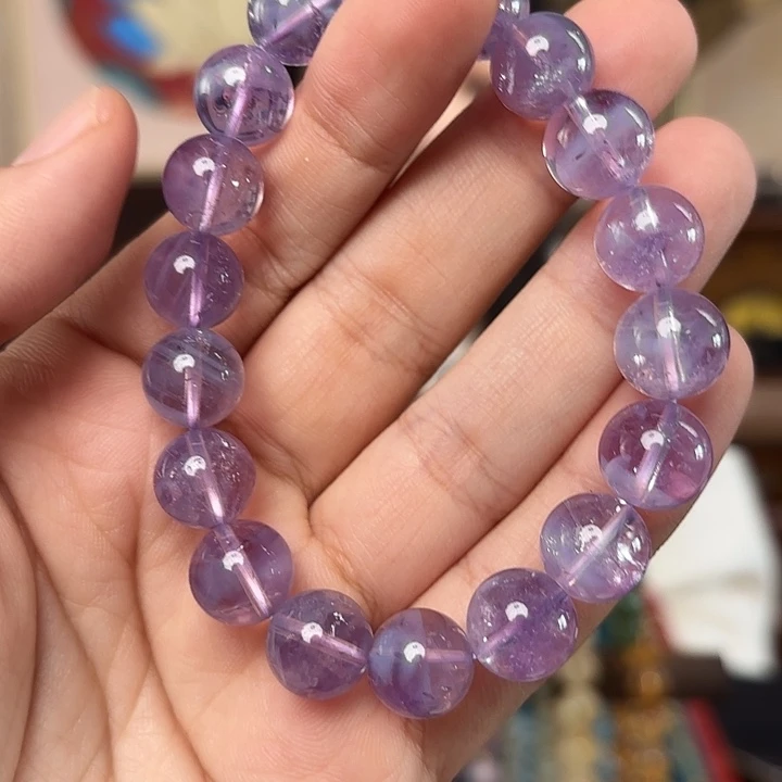 水晶手串未镶嵌紫玉晶11.7mm