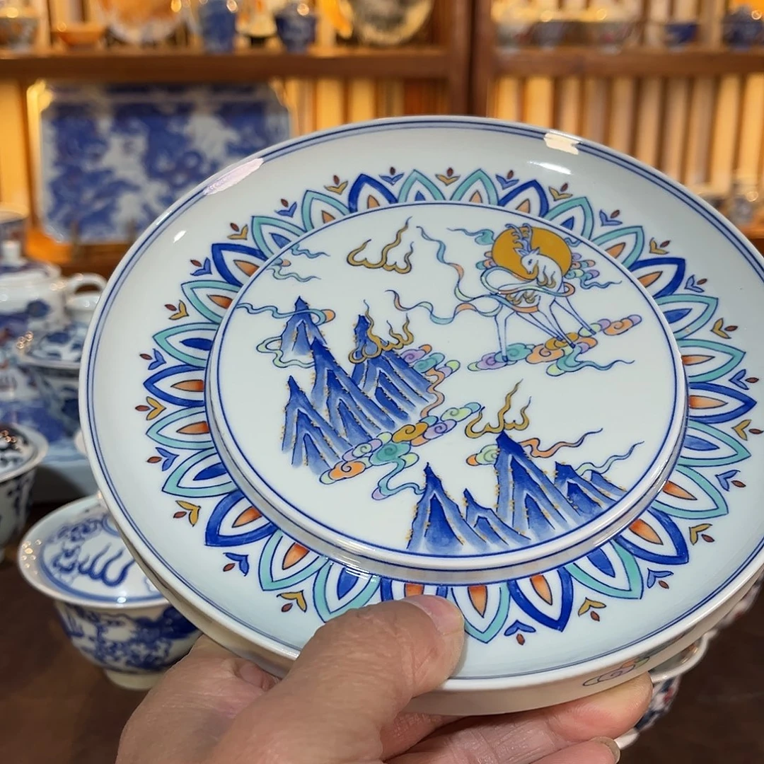 錡镇堂手工手绘壶承