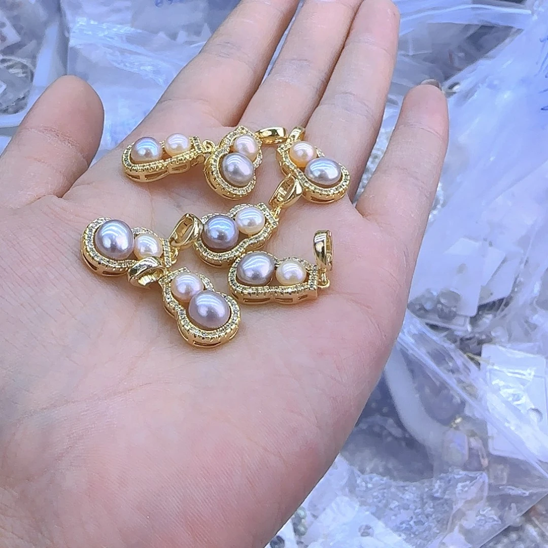 未镶嵌项链定制多样性发货发其一446淡水珍珠