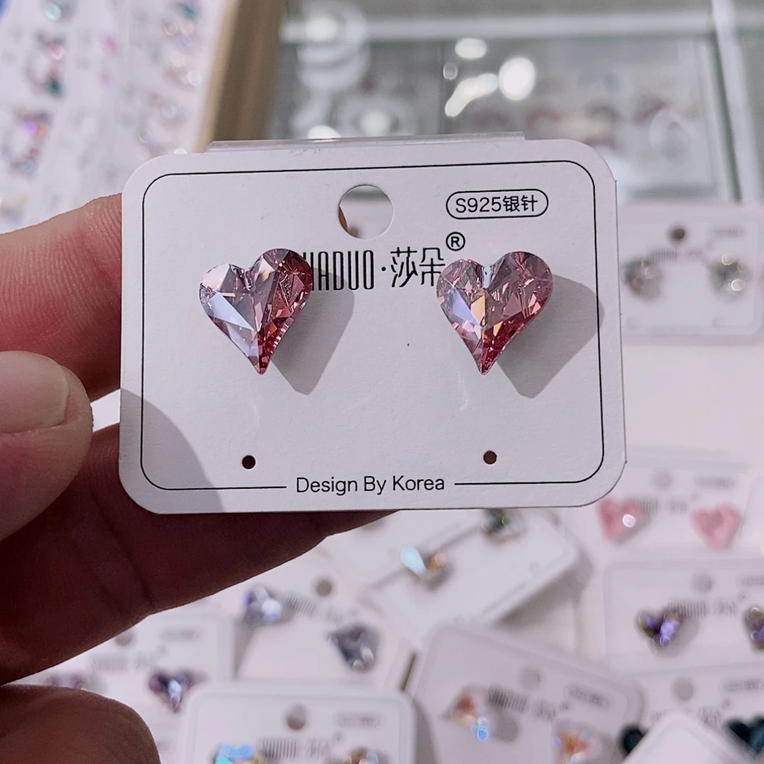 铁合金合金锆石耳钉