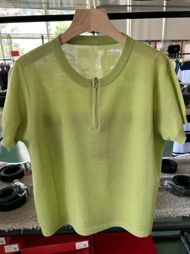 夏季宽松休闲百搭针织短袖