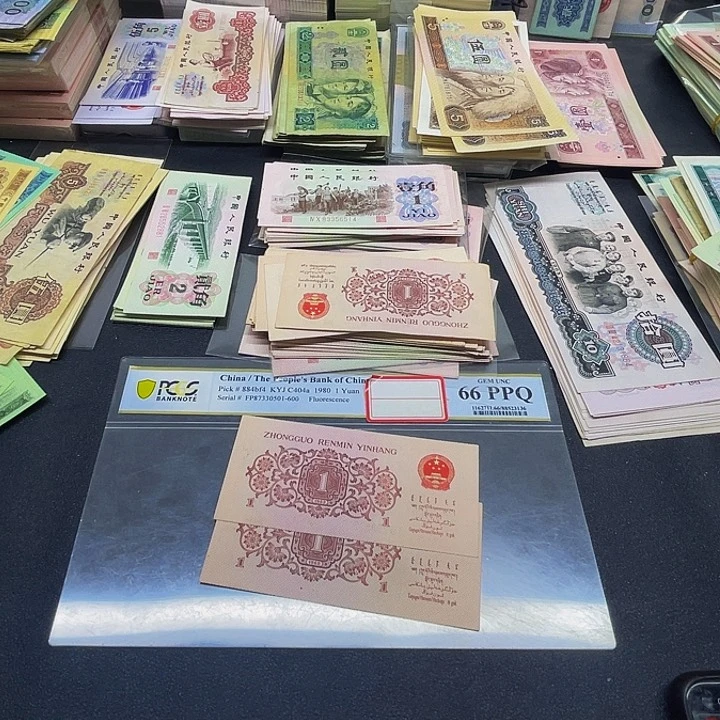 退市三版1角下乡蓝冠全新旧票散张2张