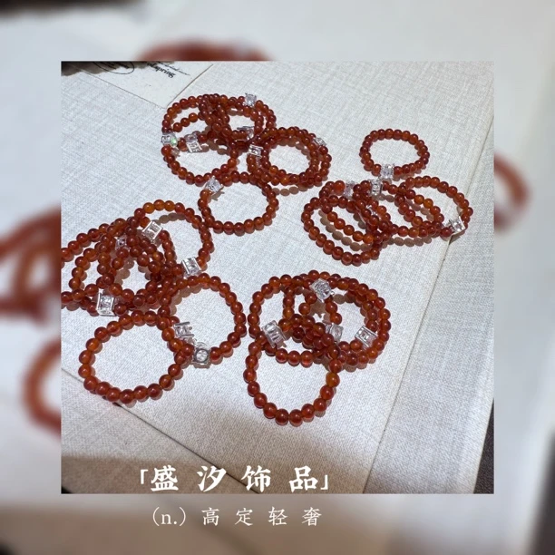 925银戒指 「戒指红色方糖」红色方糖戒指