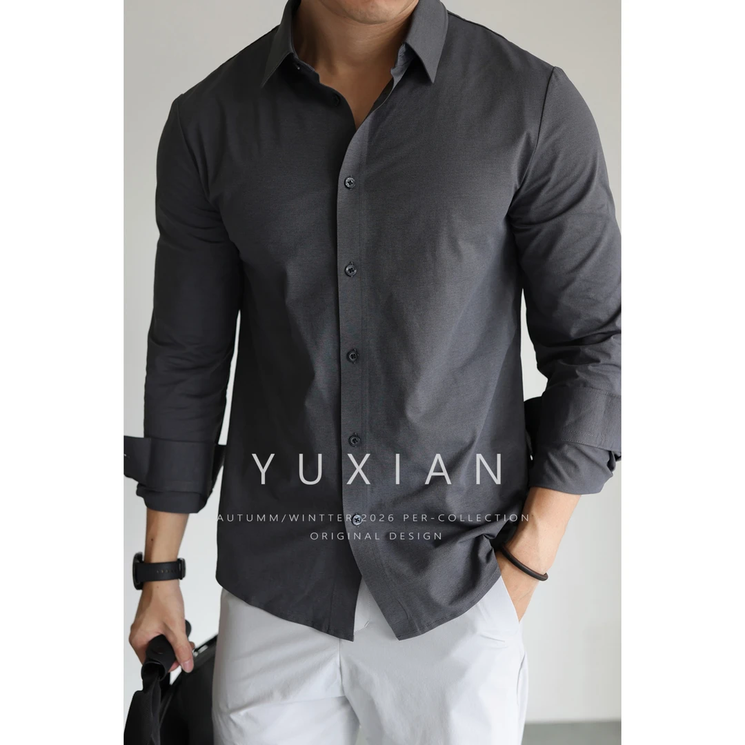 【都市运动系列】高端5A抗菌衬衫免烫吸湿速干薄衬衣休闲商务长袖