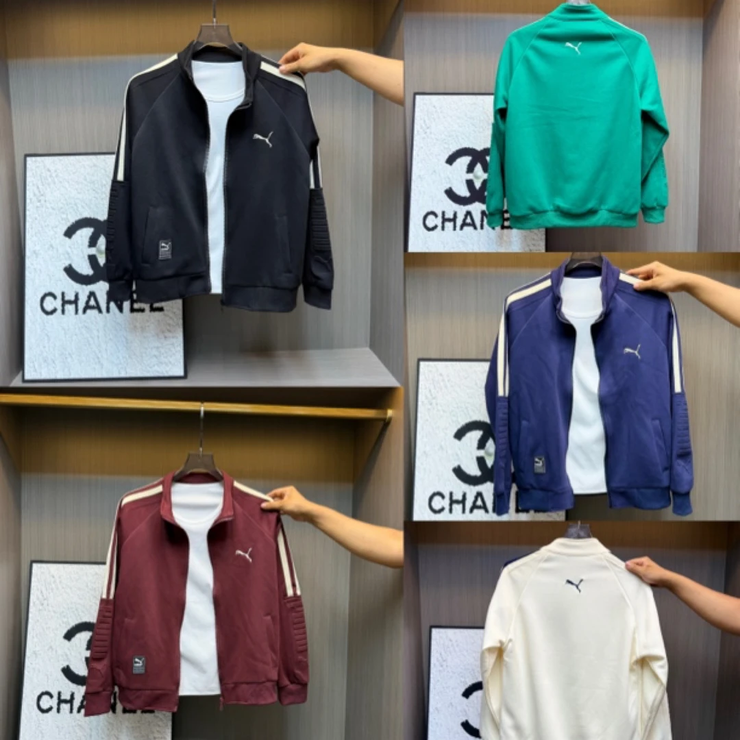 2025春季新款百搭休闲多色纲印针织夹克外套1060