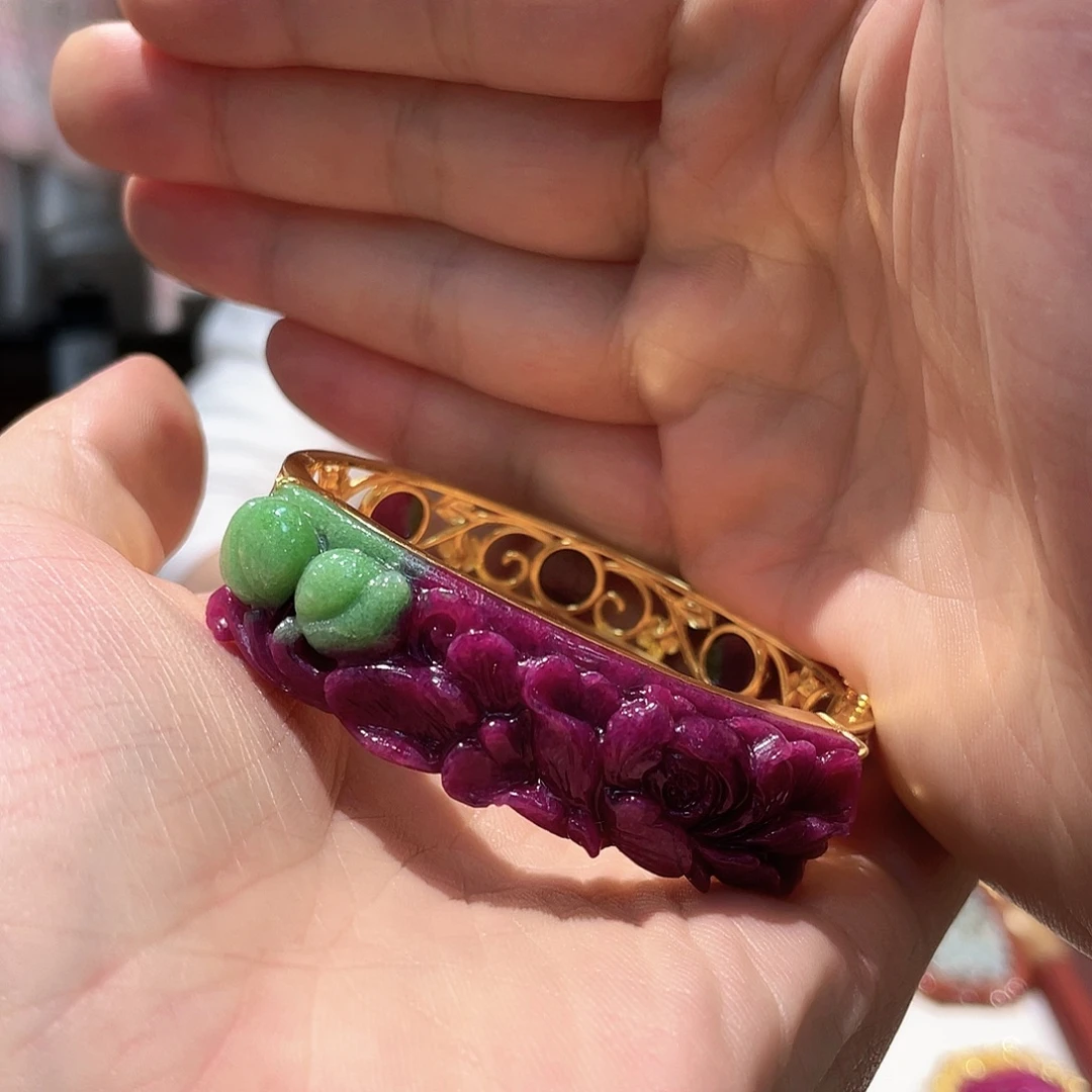 锦纶非金属红宝手镯