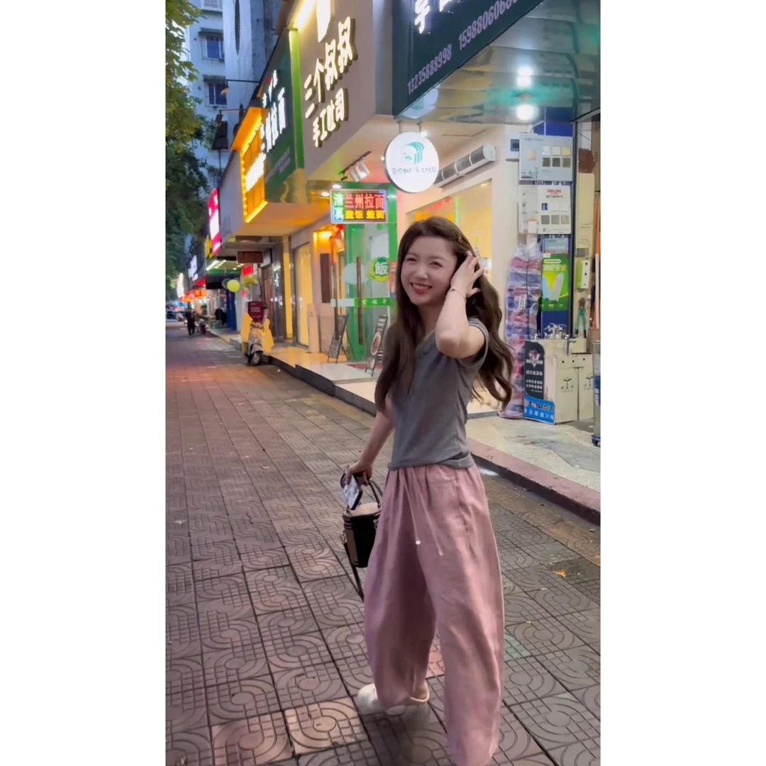 佩佩JA 【简约U领T】短袖T恤 T18532 6046277显瘦气质时尚夏季百搭